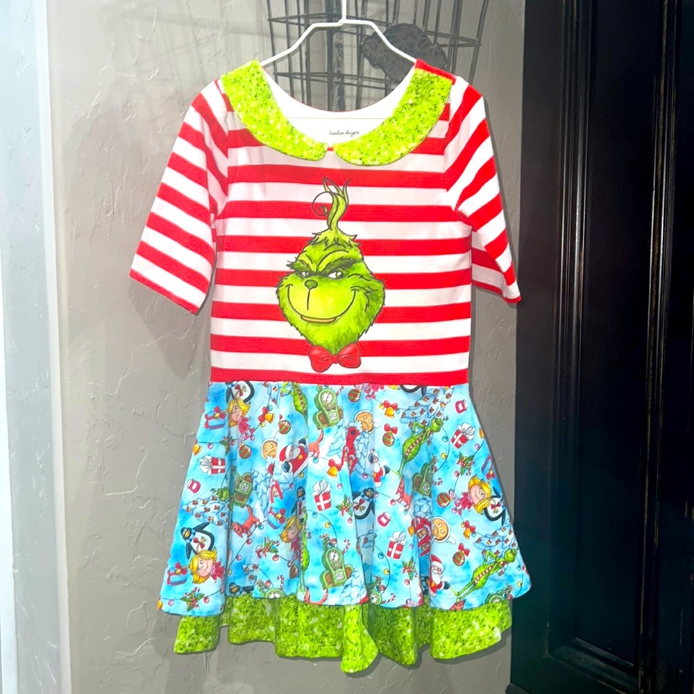 LisaLisa Designs Grinch Dress